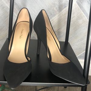 Faux Suede Pump heel